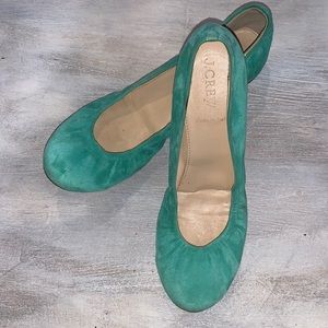Jcrew suede flats size 6 1/2